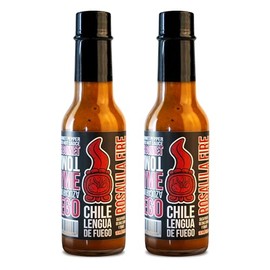 Hot Sauce | Chile Lengua de Fuego (Pack of 2, Rosalila Fire) â€“ Classic Red Sauce with Tomato, Thyme & Scotch Bonnet, Medium Heat Honduran Salsa