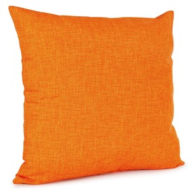 ANRO Kissenbezug Kissenhülle Kissen Sofakissen Zierkissen Deko Kissenbezüge Leinenoptik Orange 40x40cm ohne Füllung