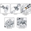2 Pcs Kitchen Units Door Hinges, Soft Close Cupboard Wardrobe