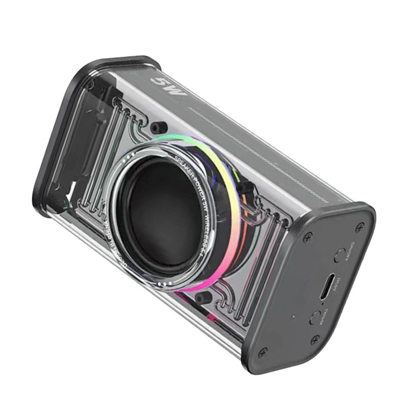 Bluetooth Speaker with Colorful Lights Loud Subwoofer Surround Sound Rechargeable