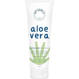 OH! GANICS After Sun Aloe Vera Refrescante en Crema Calma Regenera e Hidrata Ideal Para Piel Sensible Desinflama La Piel Después De Exposición Solar 250 gr