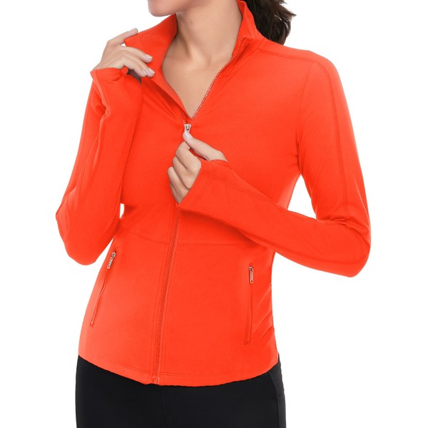VUTRU Womens Athletic Zip Up Jacket Workout Running Jacket Lightweight