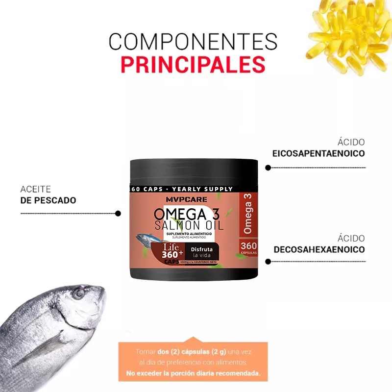 MVPCARE Vitamina E Omega 3 Vitamins Sin Sabor Sin Rellenos
