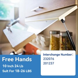 ARANA 10" 24Lb Gas Struts Spring Shocks 10 inch Lift Support for The Truck Tool Box Pickup Toolbox Lids Boat Rod Locker Replacement, 2 Pack