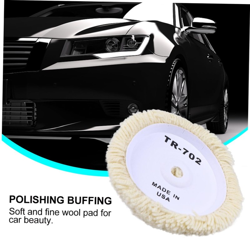 FUNOMOCYA Wool Polishing Pad Wheel for Auto Polishers Soft Buffing