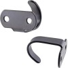 NoBrand 12PCS Stainless Steel Under-Shelf Coat Hook with Screws Mount