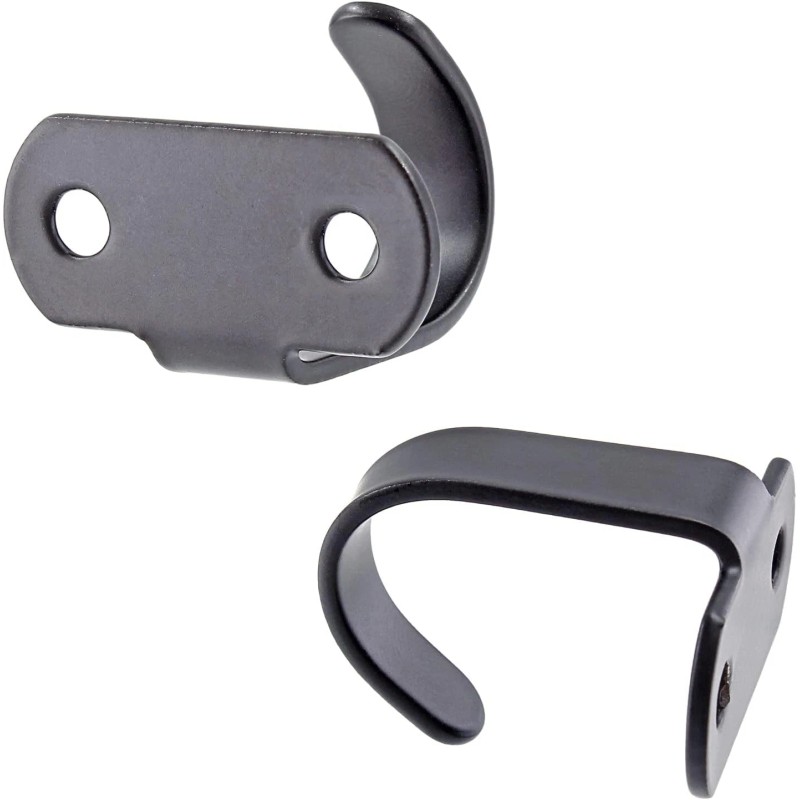 NoBrand 12PCS Stainless Steel Under-Shelf Coat Hook with Screws Mount