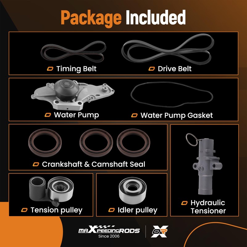 maXpeedingrods Timing Belt Kit with Water Pump for Acura MDX