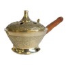 A & W Ornate Censer Incense Burner, Floral Flower Design,