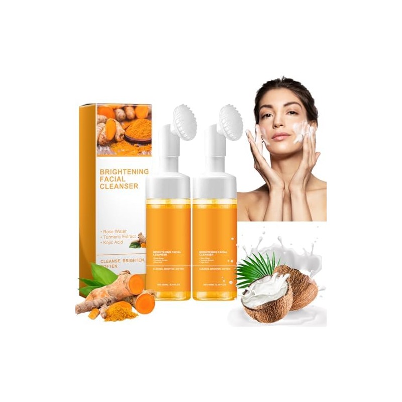 2PCS Leche Limpiadora Facial De Cúrcuma (100ML/Botella)