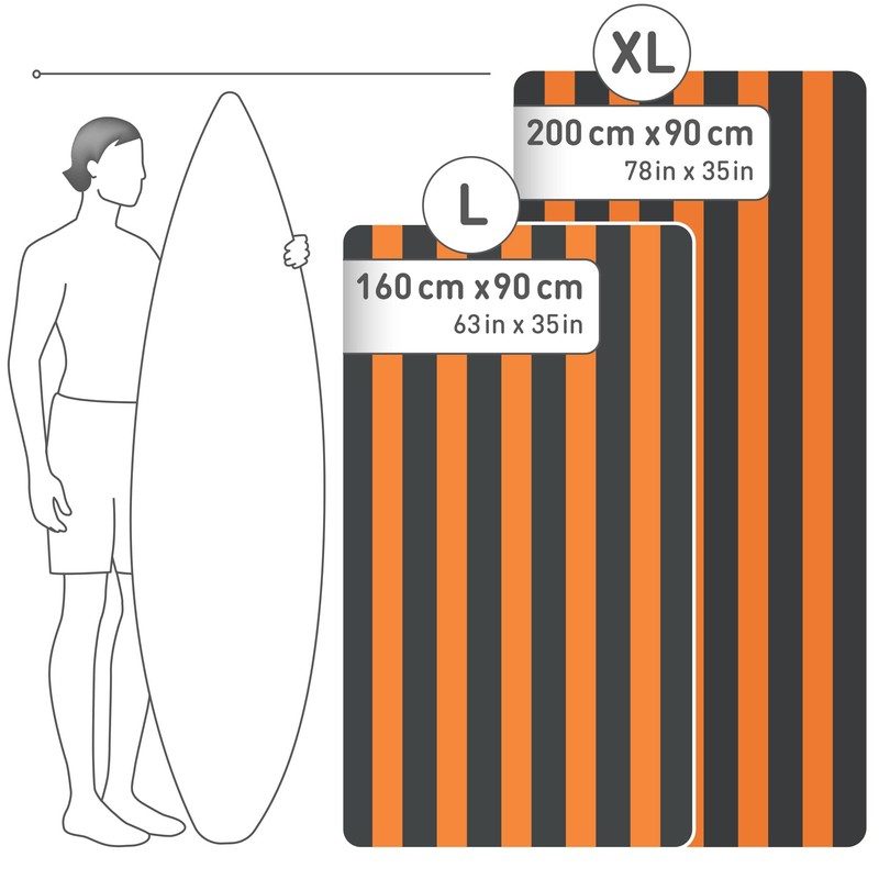 Fit-Flip XXL Beach Towel - Microfibre Bath Towel Large Microfibre