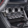 Ynei 5Pcs ABS Carbon Fiber Interior Center Console Trim Set