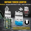 LcFun 2 Pack Waterproof Lighters, Outdoor Windproof Torch Lighters Butane