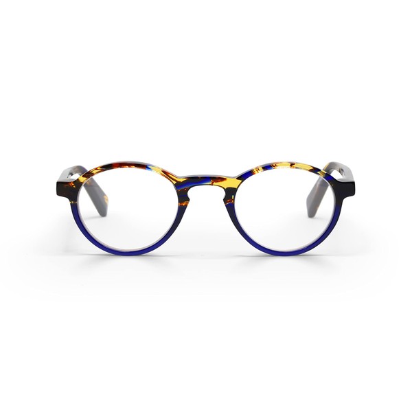 eyebobs Eyewear; Board Stiff - Premium Reading Glasses for Men and Women | Round Eye Frame for Narrow Faces