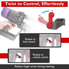 Switch Assembly for Dyson V11 Vacuum, Trigger Assembly Replacement Spare Part for Dyson, with Trigger Lock Accessory, Compatible with V11 Series (Except for Absolute Extra/Pro Models)