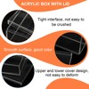 PATIKIL Acrylic Box with Lid 5.91" x 5.91" x 2.36",