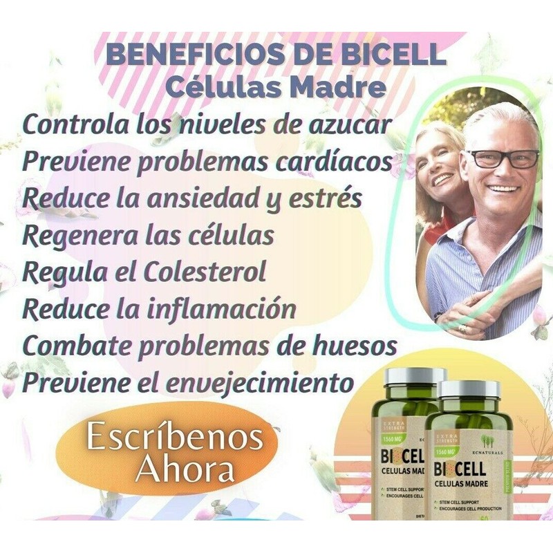 BICELL Celulas Madre BICELL BIOCELL 2Pack Regenerador Celular Natural BIOXCELL⭐⭐⭐⭐⭐