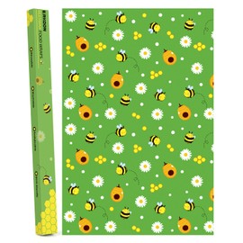 ERKOON Beeswax Paper for Food, Beeswax Cloths, Natural and Cotton for Food Storage, Cheese and Sandwich Packaging, Beeswax Wrap