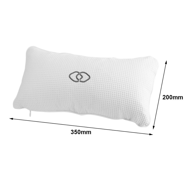 Bath Pillow, Relaxing Bath Goods, 2 Suction Cups, Waffle Fabric