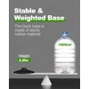 RoadHero 3 Pack Traffic Delineator Post with Weighted Rubber Base,