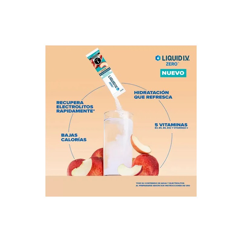 2 Pack Liquid Iv Electrolitos En Polvo S Durazno 60