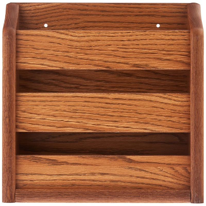 Wooden Mallet MRS1MO Rack, Wall Mount or Tabletop, Medium Oak