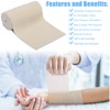 Geiserailie 10 Pcs Short Stretch Compression Bandage Stretched Wrap Bandage