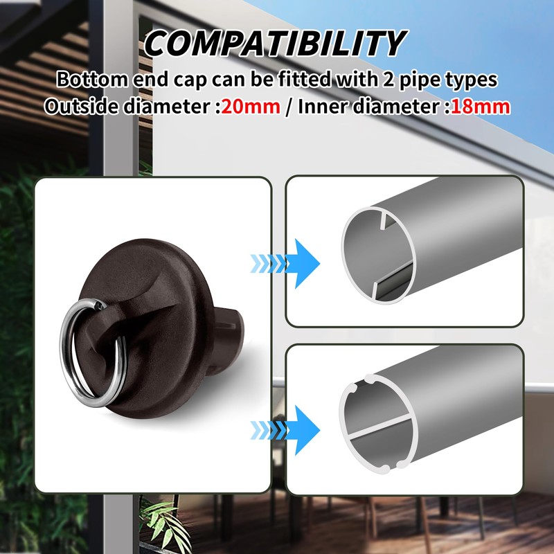 Generic Shade Replacement Parts,Shade Tie Downs and End Cap with