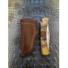 Custom Left Hand Leather Knife Sheath Fits Buck 110 Knife,