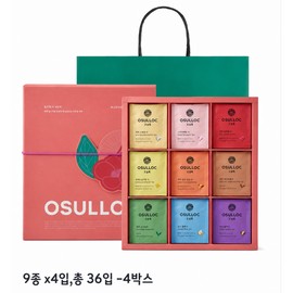 O'sulloc Blooming Tea Gift Set, 9 types x 5 pieces..., 4 sets