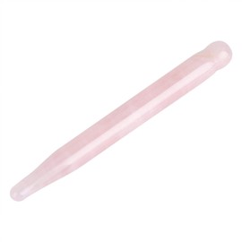 Crystal Massage Wand, Crystal Jade Scraping Massage Tool, Rose Quartz Acupressure Stick for Face Body Trigger Point Treatment(Rose quartz)