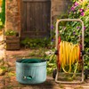 Garden Hose Holder Storage Pot with Lid 17 x 11.5"