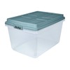 Hefty Hi-Rise 72 Qt. Lift Off Lid Storage Tote, Gray/Clear,