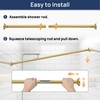 ENJOYBASICS Gold Shower Curtain Rod 30 to 76 Inches, 1