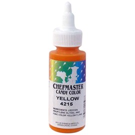 Chefmaster Liquid Candy Color, 2-Ounce, Yellow - 750023 4215