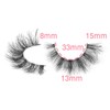 FANXITON Mink Lashes 15 MM 10 Pairs Cat-Eye Lashes