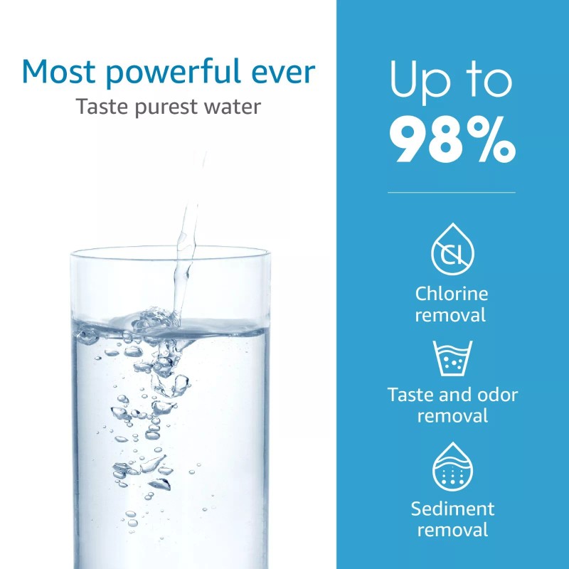 AQUA CREST 3US-AF01 Under Sink Water Filter, NSF 42 Certified