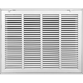 24"W x 18"H [Duct Opening Measurements] Steel Return Air Filter Grille [Removable Door] for 1-inch Filters | Vent Cover Grill, White | Outer Dimensions: 26 5/8"W X 20 5/8"H for 24x18 Duct Opening