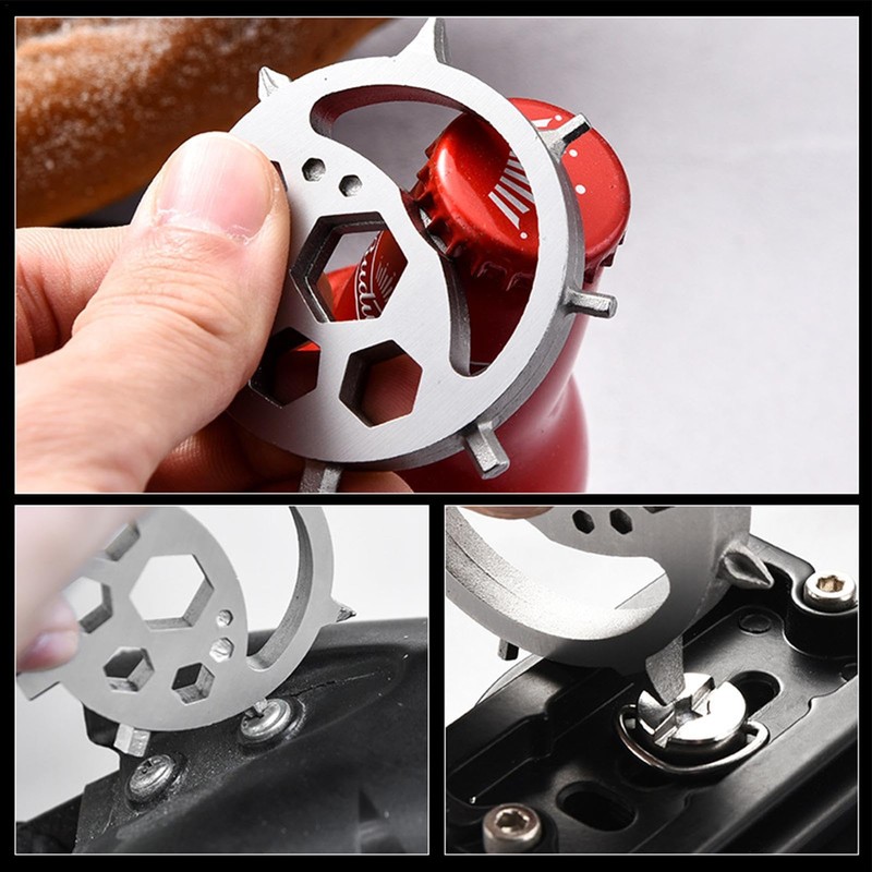 EUBEISAQI Multi Wrench Tool | Outdoor Maintenance Wrench,Portable Stainless Multi