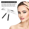 UPIQNG Eyebrow Ruler Three-point Positioning Eyebrow Stencil Stainless Steel Eyebrow