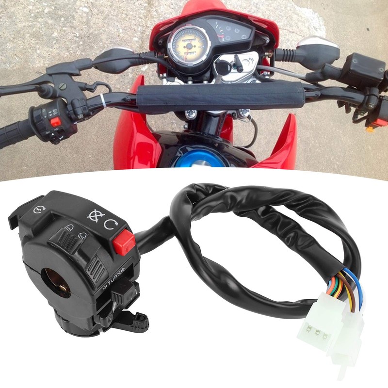 22mm Handlebar Switch 9 Pins 8 Wire for 200CC 250CC