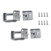 dophee 10Pcs Silver Box Latch Hasp, Mini Decorative Hasps Buckles