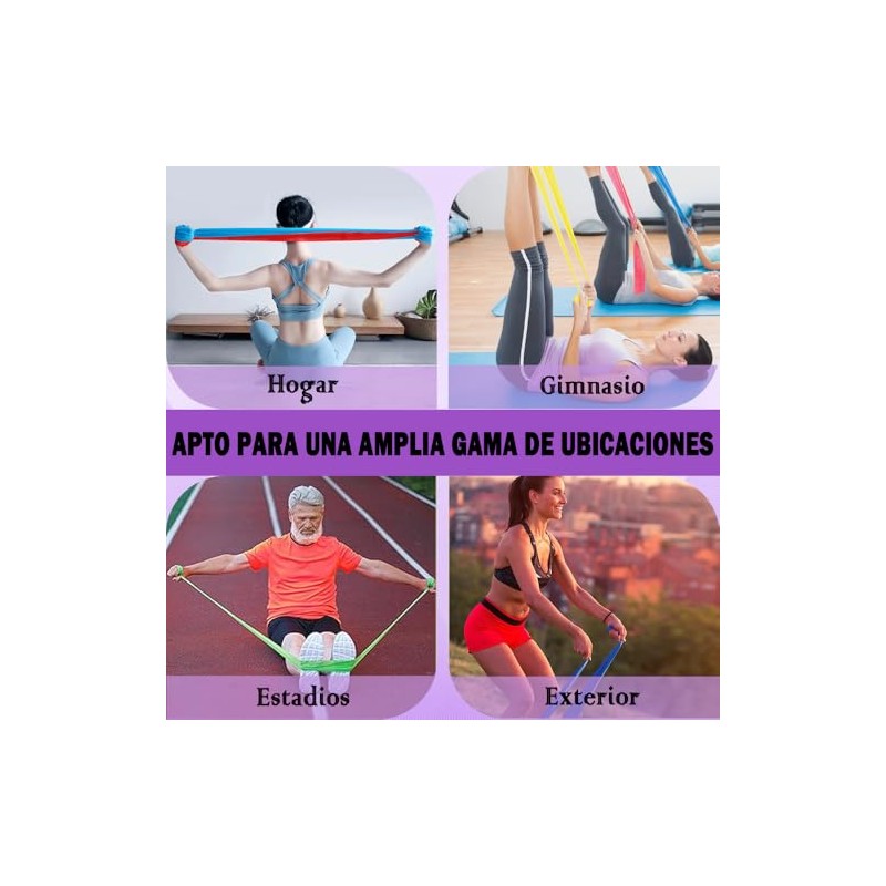 Meajax Bandas de Resistencia TPE, Ligas de Resistencia para Ejercicio
