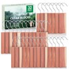 ESRICH Cedar Blocks for Clothes Storage,32 Pack with Metal Hooks,100%