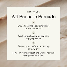 Firsthand Supply All-Purpose Hair Pomade - Clean & Non-toxic Hair Care Ingredients - Gives a Low Shine, Shape and Firm Hold To Your Hair - 3oz (88ml)
