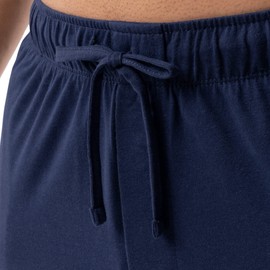 IZOD Conjunto de Pijama de Punto de Ante para Hombre, Marino, Large, KNO60394IZF22