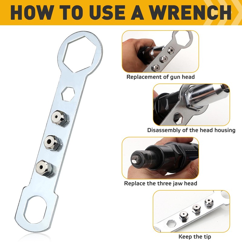 FSWWSF Rivet Attachment for Cordless Screwdrivers and Drills Rivet Pliers