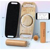 Toibena Balance Board Wooden &8 modes Trainer with Cork Roller