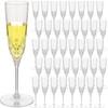 Jingmore 48 Pcs Detachable Plastic Champagne Glasses Flutes Bulk with