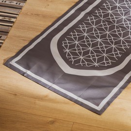 BAHĀ Portable Prayer Mat | Travel Prayer Mat, Foldable Prayer Mat for Muslims, Perfect Muslim Gift (Slate Gray)